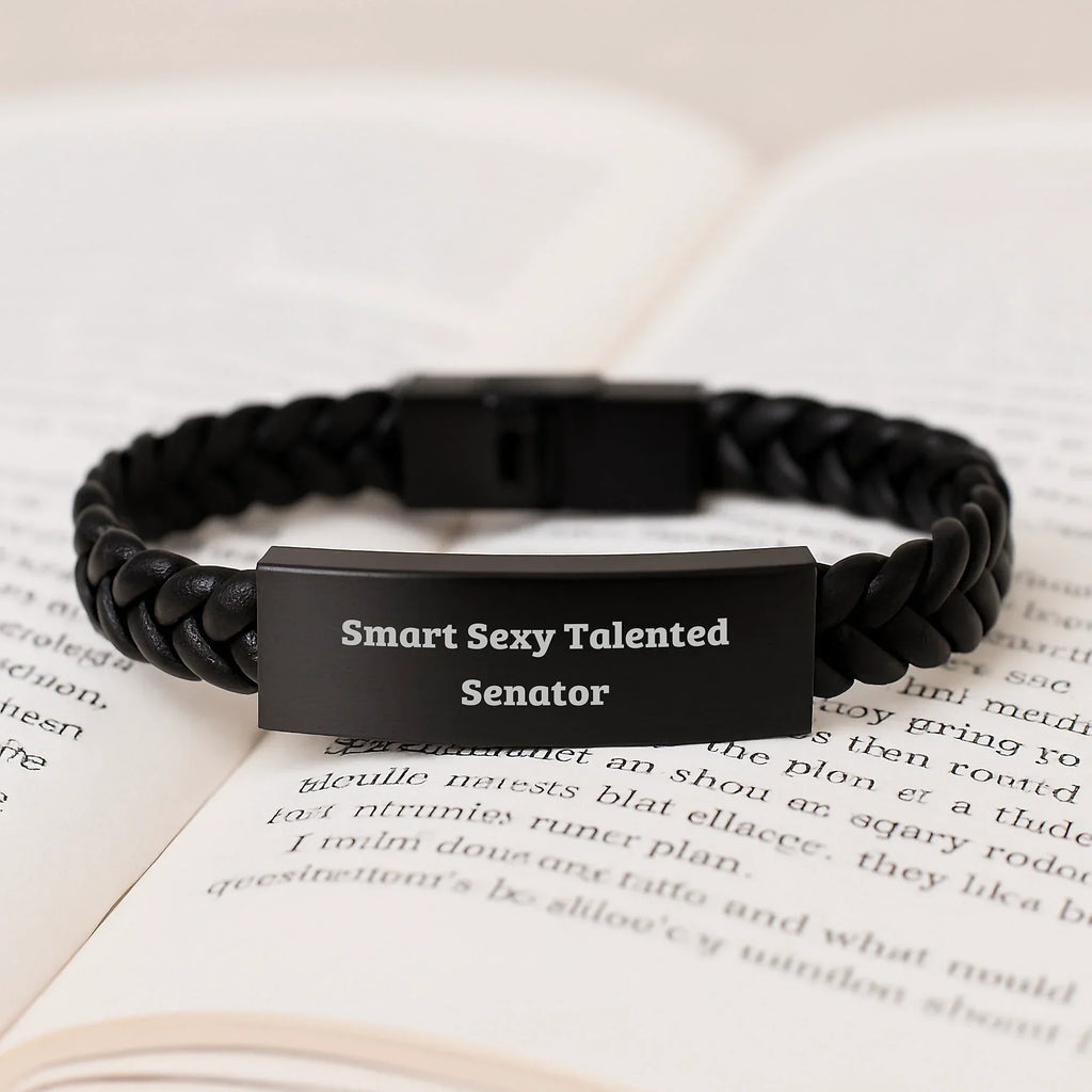 Senator Gifts Funny Interlaced Leather Bracelet Birthday Unique Gifts from Friends for Senator