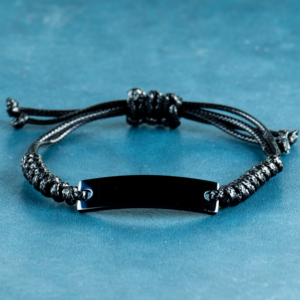 Funny Bullmastiff Dog Rope Bracelet – “All I Care About Is My Bullmastiff Dog & Maybe Three People” – Adjustable Pet Lover Gift – view 2