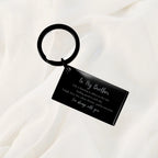 Brother Keychain Birthday Christmas Graduation Gifts Life is learning to dance in the rain