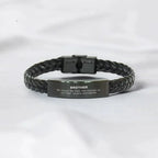 Brother Long Distance Relationship No matter the miles that separate us, Our Bond Remains Unbreakable Braided Leather Bracelet Birthday Graduation Christmas Unique Gifts