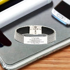 Brother Stainless Steel Bracelet, Motivational Birthday Christmas Graduation Gifts Life is learning to dance in the rain,. I'm always with you