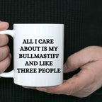 Funny Bullmastiff Dog Mom or Dad Mug – “Proud Parent of a Bullmastiff That Is Sometimes an Asshole” – White Ceramic Coffee Cup, 11oz or 15oz
