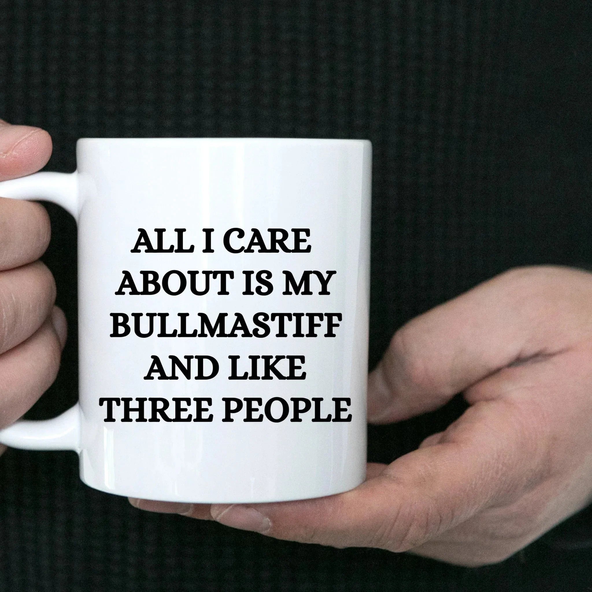 Funny Bullmastiff Dog Mom or Dad Mug – “Proud Parent of a Bullmastiff That Is Sometimes an Asshole” – White Ceramic Coffee Cup, 11oz or 15oz