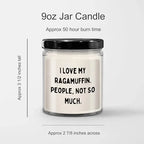 Ragamuffin Cat Lovers Gifts, Funny Candle for Friends, Family, or Coworkers - 9oz Vanilla Soy Candle, Made in USA, Christmas Unique Gift
