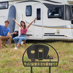 Camper RV Park Personalized Name Address Steel Outdoor Yard Stake Metal Sign