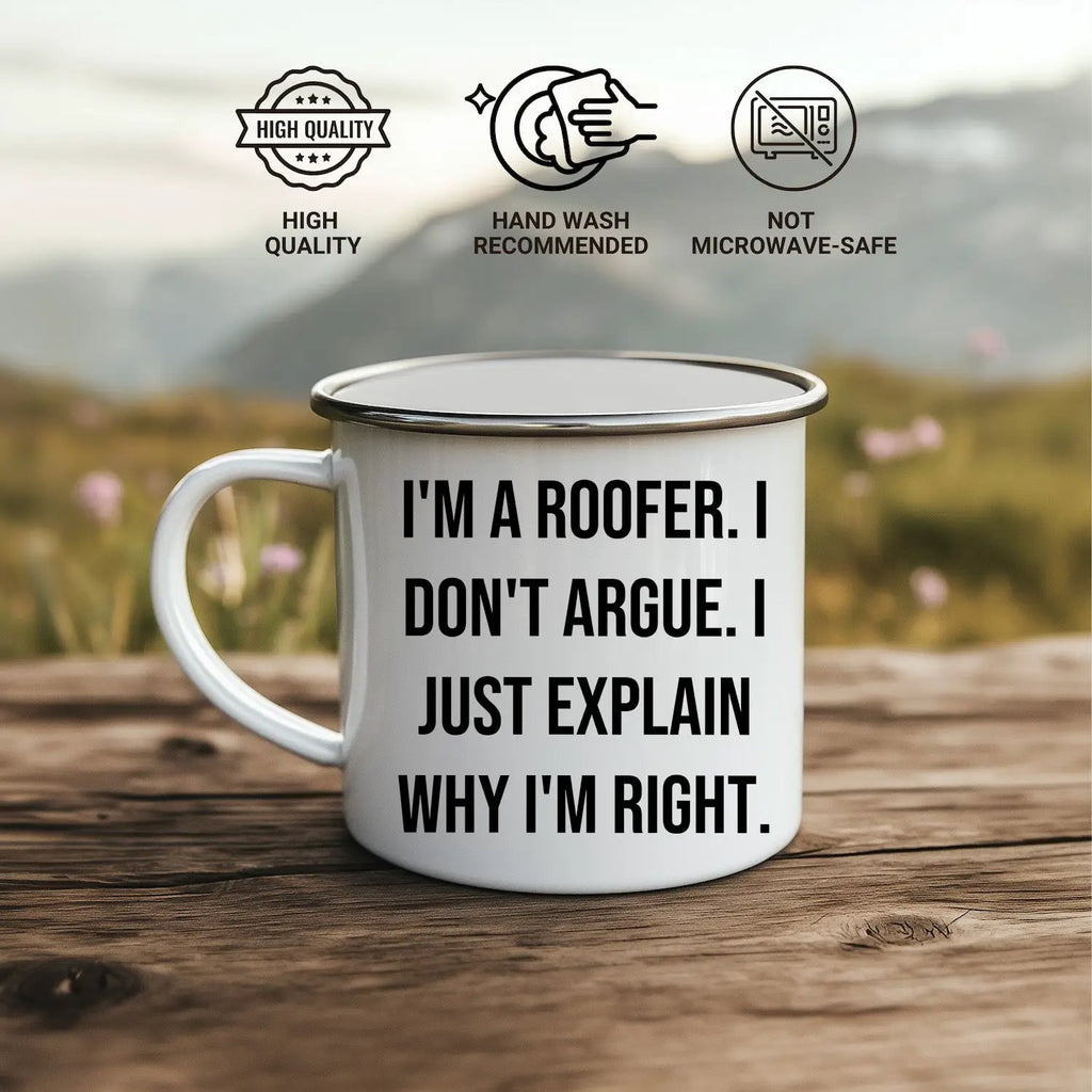 Funny Roofer Gifts from Men to Friends with Unique Christmas Unique Gifts for Roofer Camping Mug - Mallard Moon