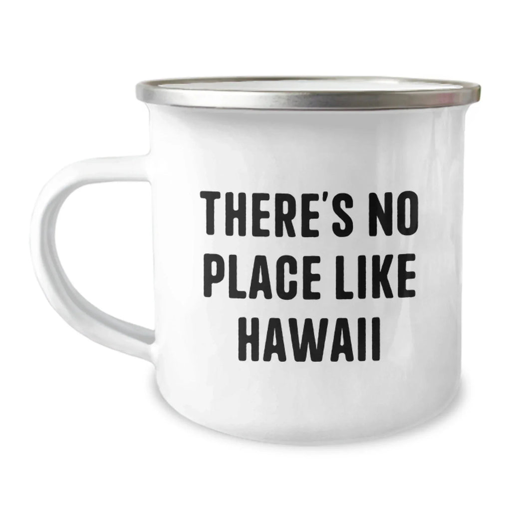 Aloha from Hawaii Gifts for Men and Women, Funny Camping Mug, There's No Place Like Hawaii Christmas Unique Gifts, Gifts from Family and Friends