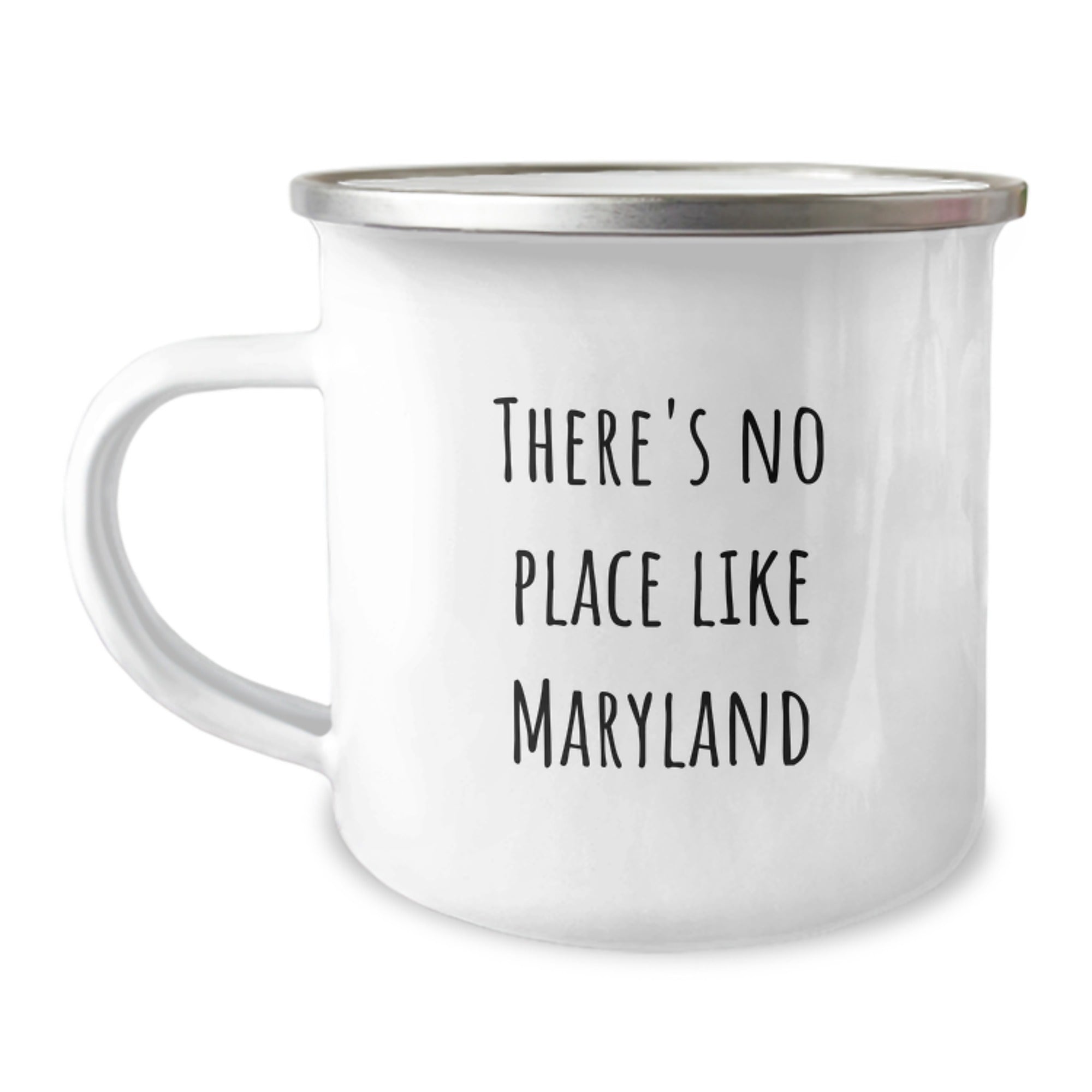 Quirky 'There's No Place Like Maryland' Camping Mug, Unique Christmas Unique Gifts from Friends and Family to Maryland Enthusiasts, Fun and Funny Mugs for Men and Women - Image 1