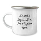 Funny Papillon Dog Mom Camping Mug Gifts from Family, Friends, or Coworkers, Perfect for Christmas Unique Gifts