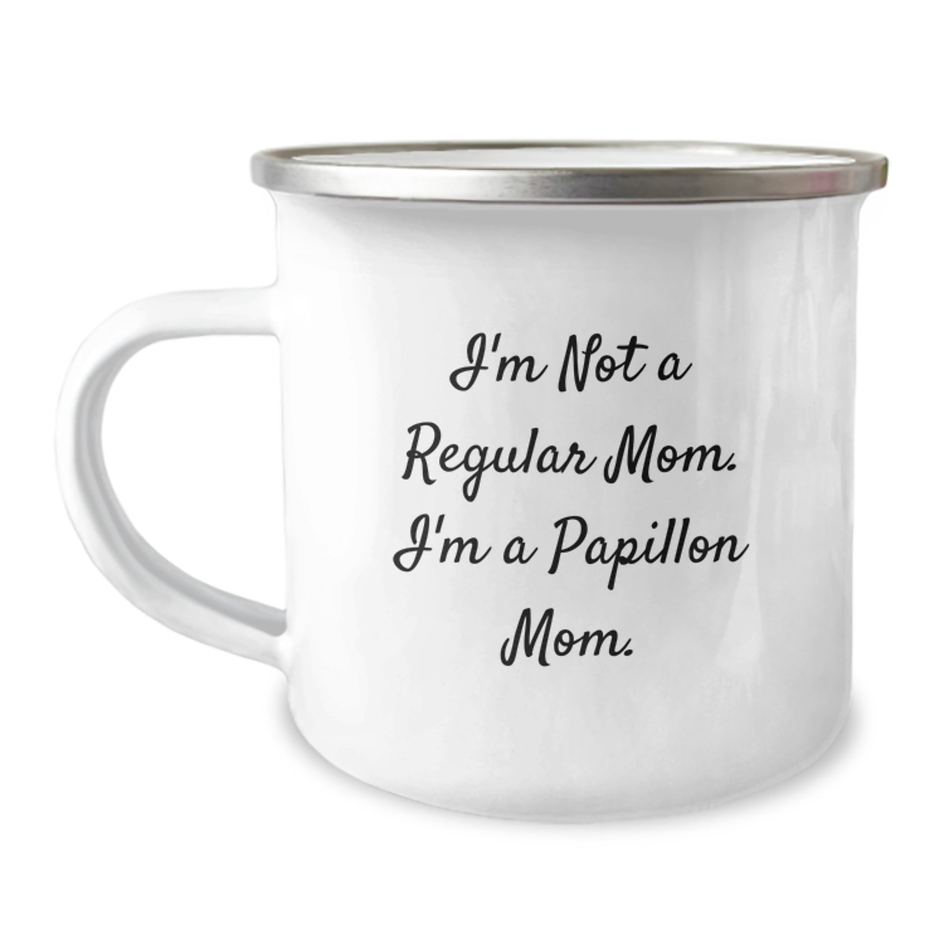 Funny Papillon Dog Mom Camping Mug Gifts from Family, Friends, or Coworkers, Perfect for Christmas Unique Gifts - Image 1