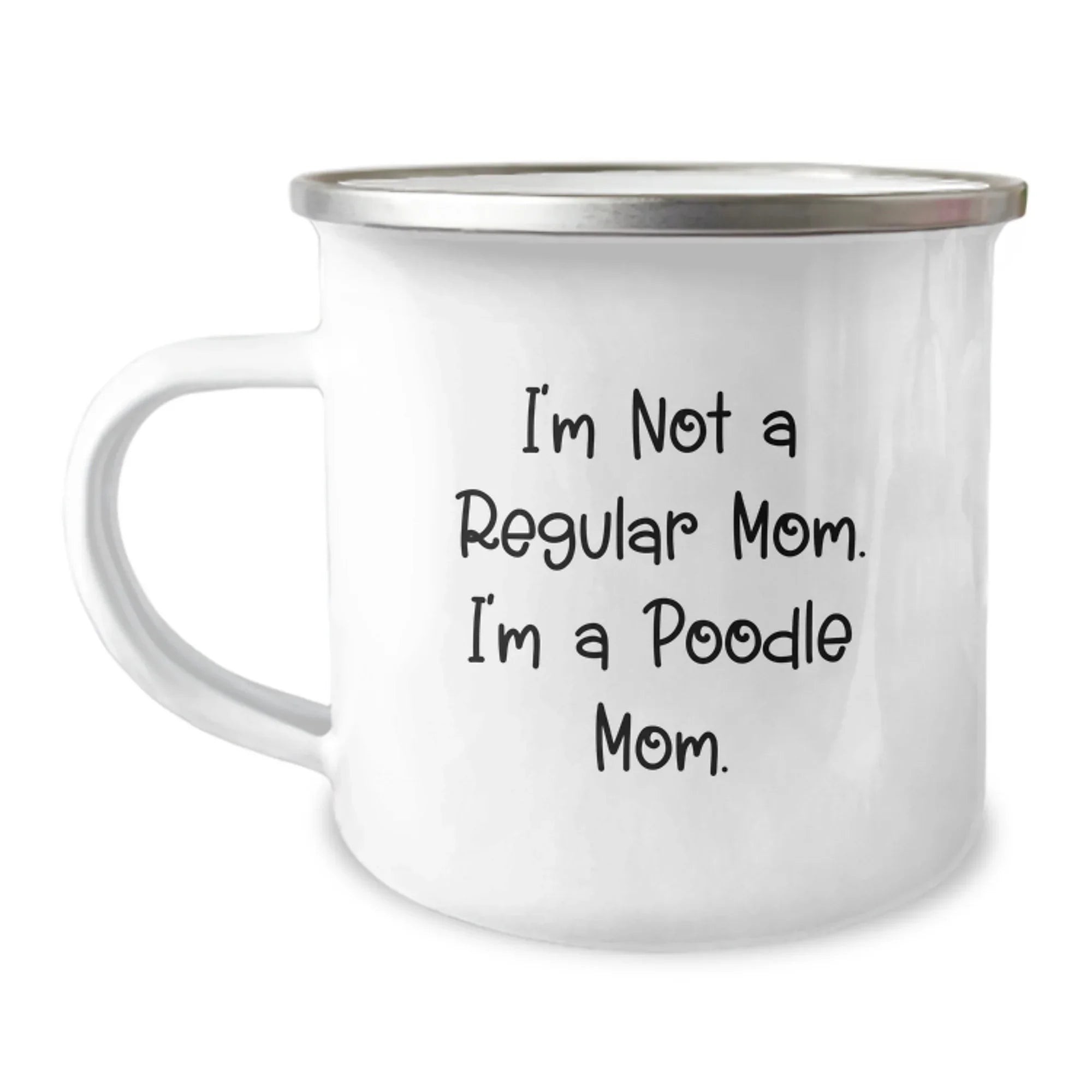 Funny Poodle Dog Camping Mug Gifts for Poodle Mom from Family, Unique Christmas Unique Gifts for Poodle Dog Lovers, Poodle Mom