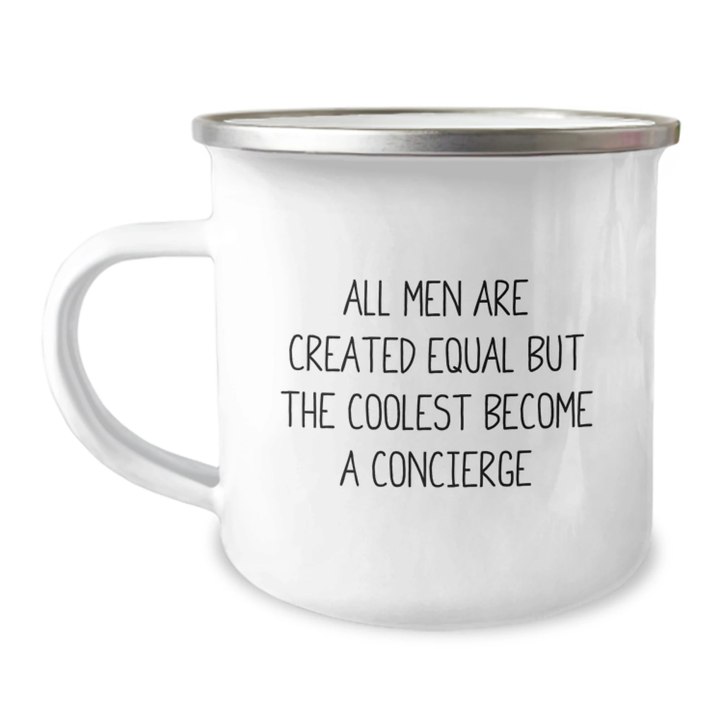 Concierge Gifts for Men, Funny Camping Mug, Valentine's Unique Gifts from Men, Camping Mug for Concierge - Image 1