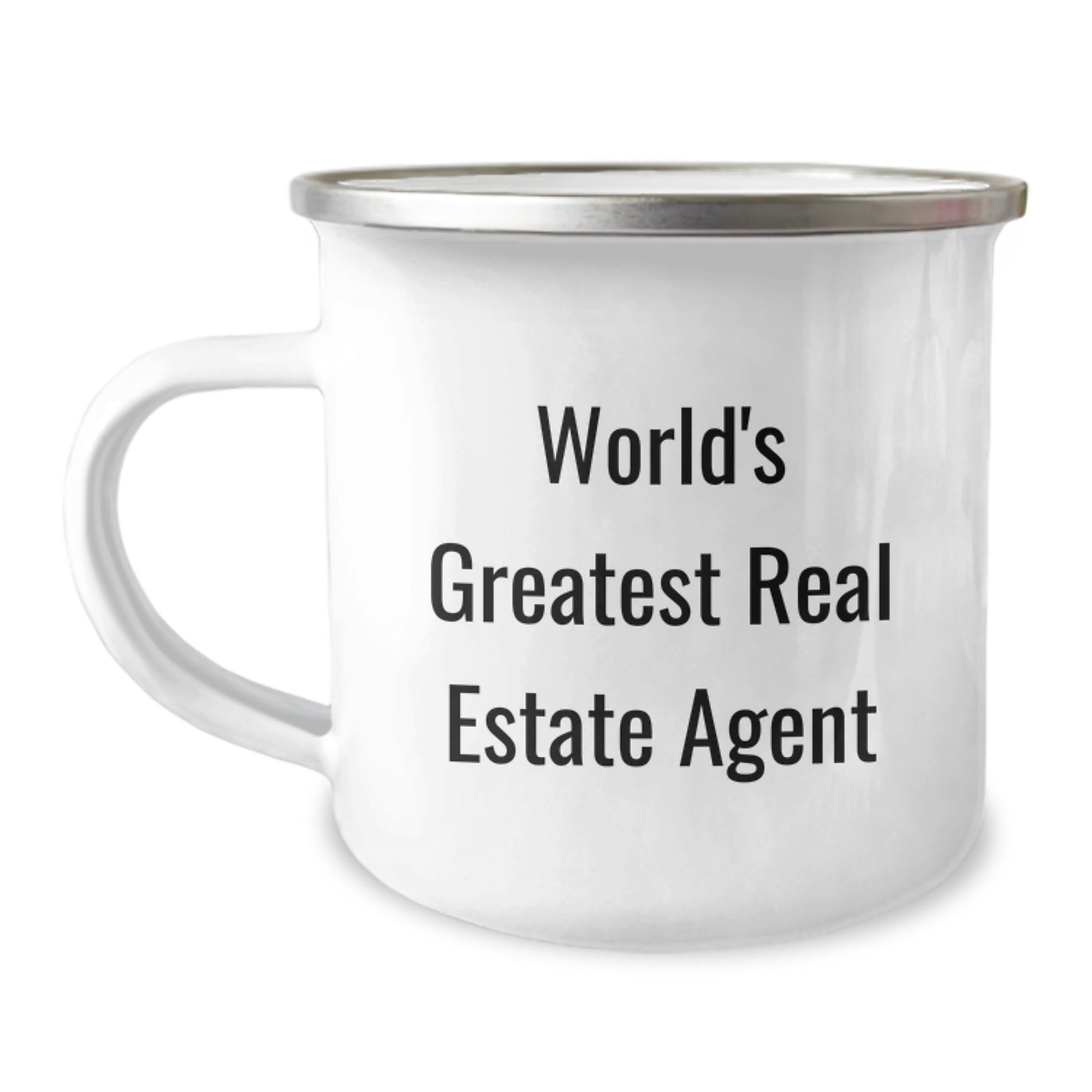 Real Estate Agent Funny Camping Mug - 'World's Greatest Agent' Gifts from Men to Real Estate Agent Friends Valentine's Unique Gifts - Image 1