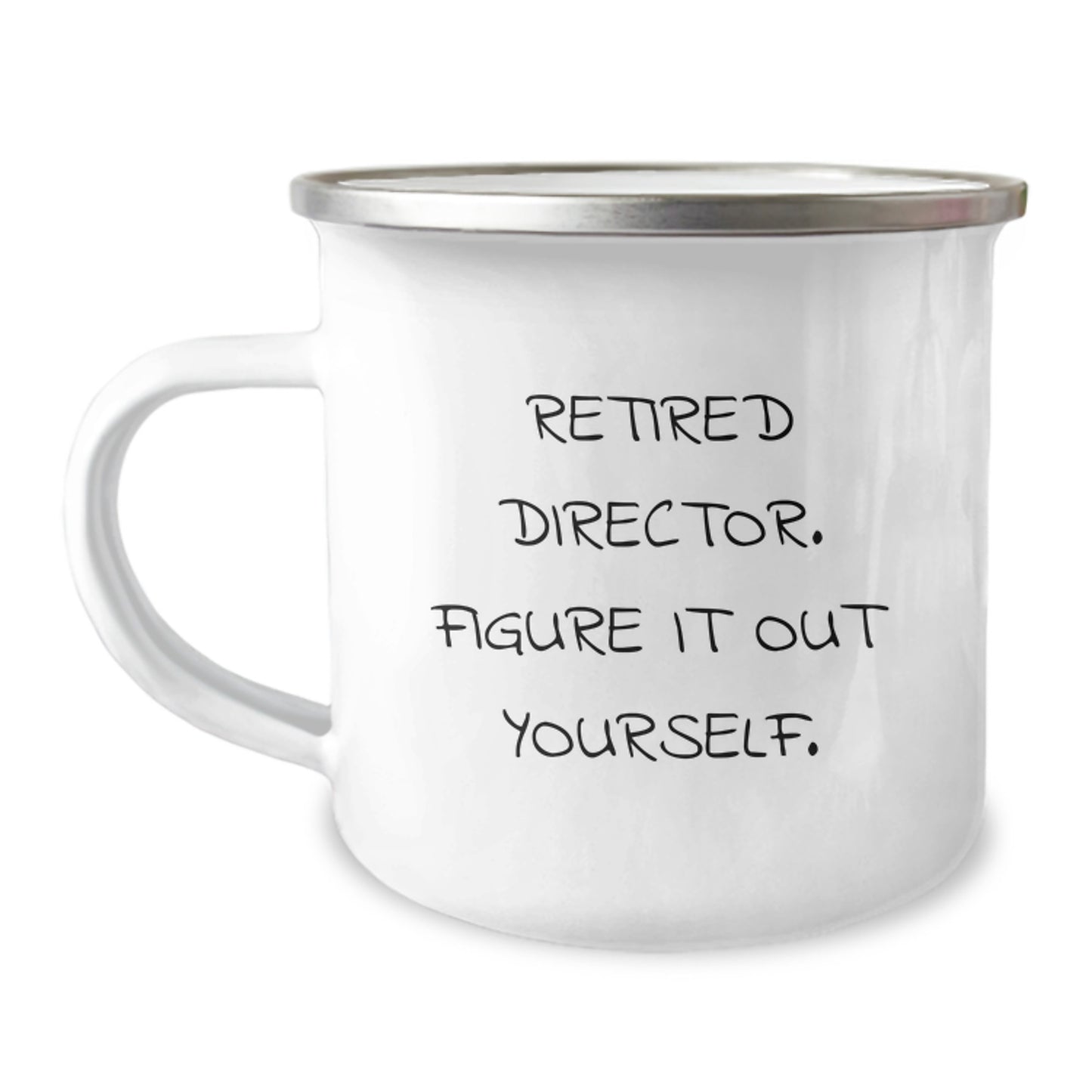 Funny Gifts from Friends for a Retired Director, Camping Mug - Director Quote, Christmas Unique Gifts - Image 1