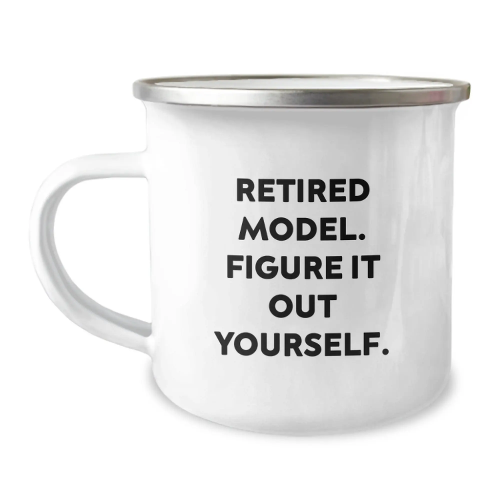 Funny Model Gifts for Him - Unique Graduation Gifts from Friends - Model Lover Camping Mug - Image 1