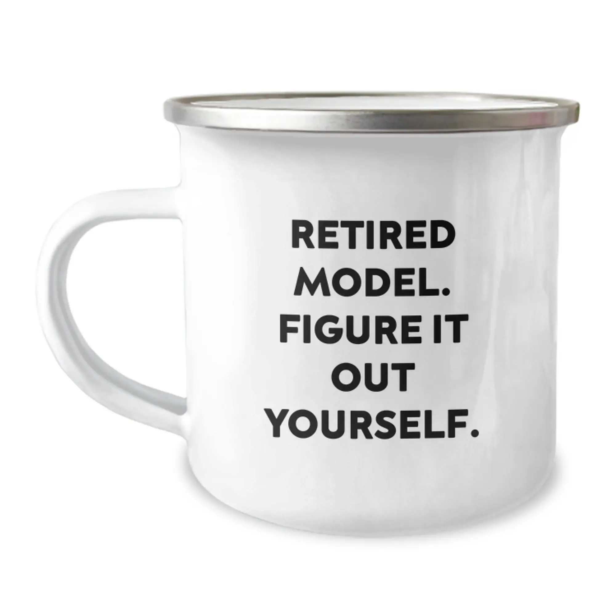 Funny Model Gifts for Him - Unique Graduation Gifts from Friends - Model Lover Camping Mug - Image 1