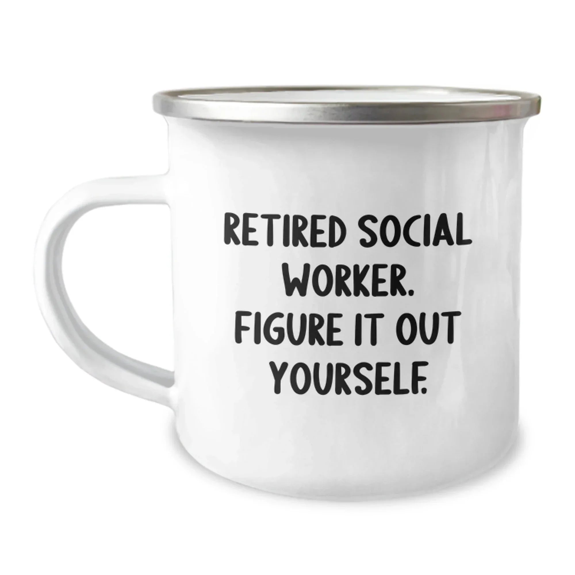 Social Worker Camping Mug - Funny Quote Gifts from Friends to Family for Christmas