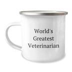 Funny Veterinary Gifts for Veterinarians from Friends, World's Greatest Veterinarian Dad, Camping Mug for Veterinarian Mom on Mother's Day Unique Gifts - Image 1