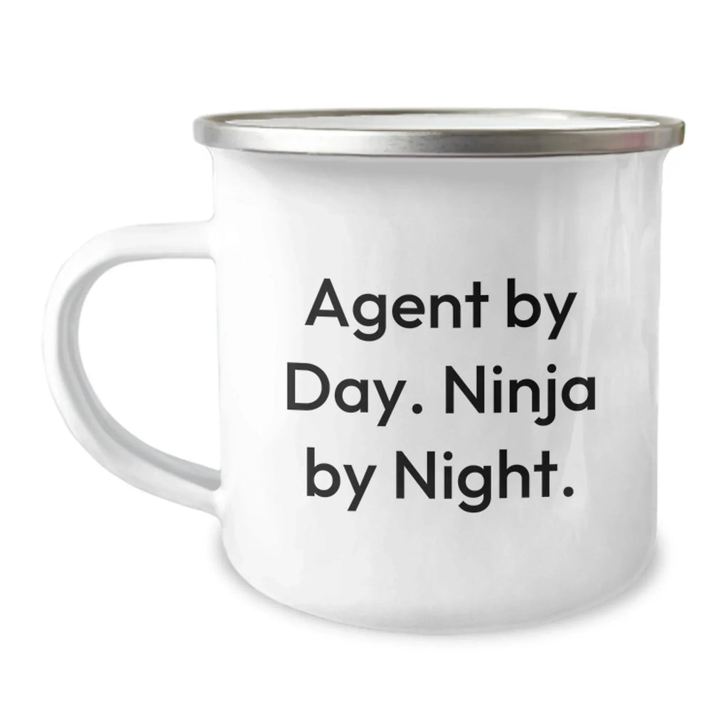 Agent By Day Funny Christmas Unique Gifts for Agent Men Stainless Steel Camping Mug - Agent Gifts from Men to Men