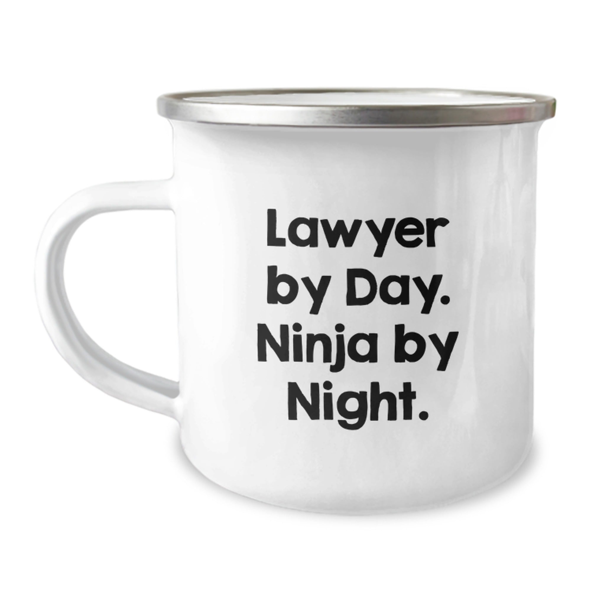 Funny Lawyer Gifts for Men - Lawyer By Day. Ninja By Night. Camping Mug for Graduation Unique Gifts from Friends to Lawyer - Image 1