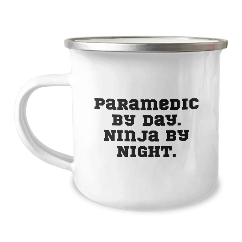 Funny Rescue Worker Gifts for Him, Rescue Worker By Day. Ninja By Night. Camping Mug - Unique Christmas Unique Gifts from Men to Rescue Worker
