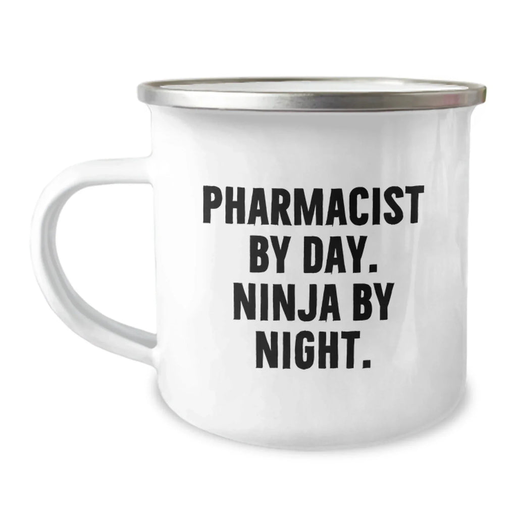 Pharmacist Gifts from Coworkers - Funny Camping Mug for Pharmacist By Day. Ninja By Night. - Graduation Unique Gifts