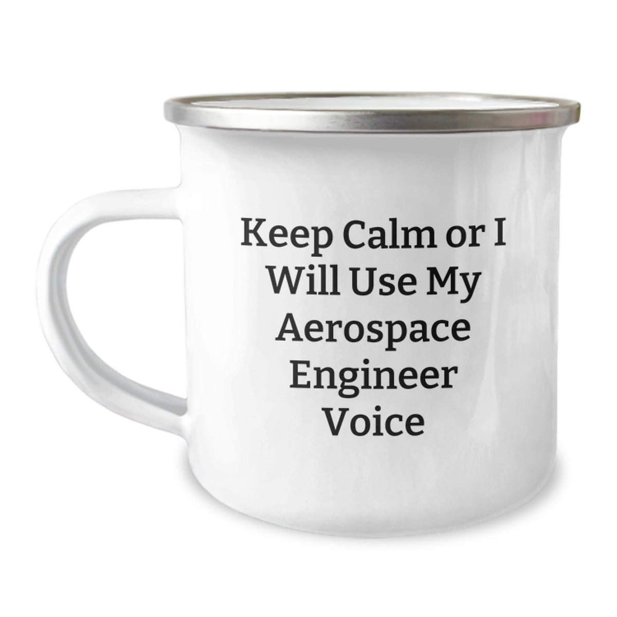 Aerospace Engineer Gift for Him - Keep Calm Voice Camping Mug Keepsake - Image 1