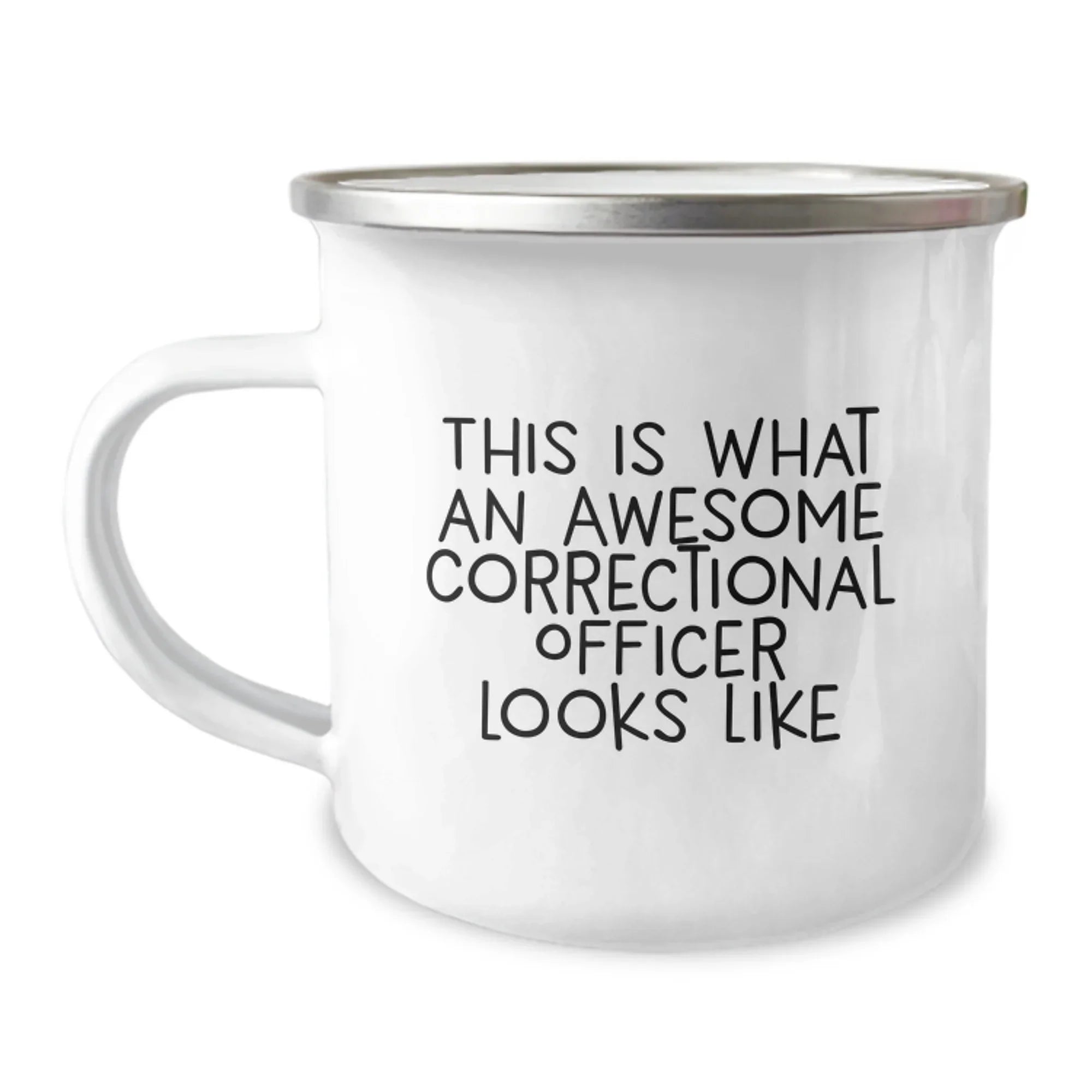 Funny Correctional Officer Gifts, Unique Christmas Unique Gifts for Correctional Officer Men from Friends and Family, This Is What An Awesome Correctional Officer Looks Like Camping Mug