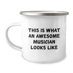 Funny Musician Gifts for Graduation - This Is What An Awesome Musician Looks Like Camping Mug for Musician Friends - Gifts from Family to Musician Man - Image 1