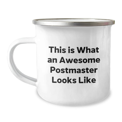 Postmaster Gifts from Friends - This Is What An Awesome Postmaster Looks Like, Camping Mug for Graduation Unique Gifts - Image 1