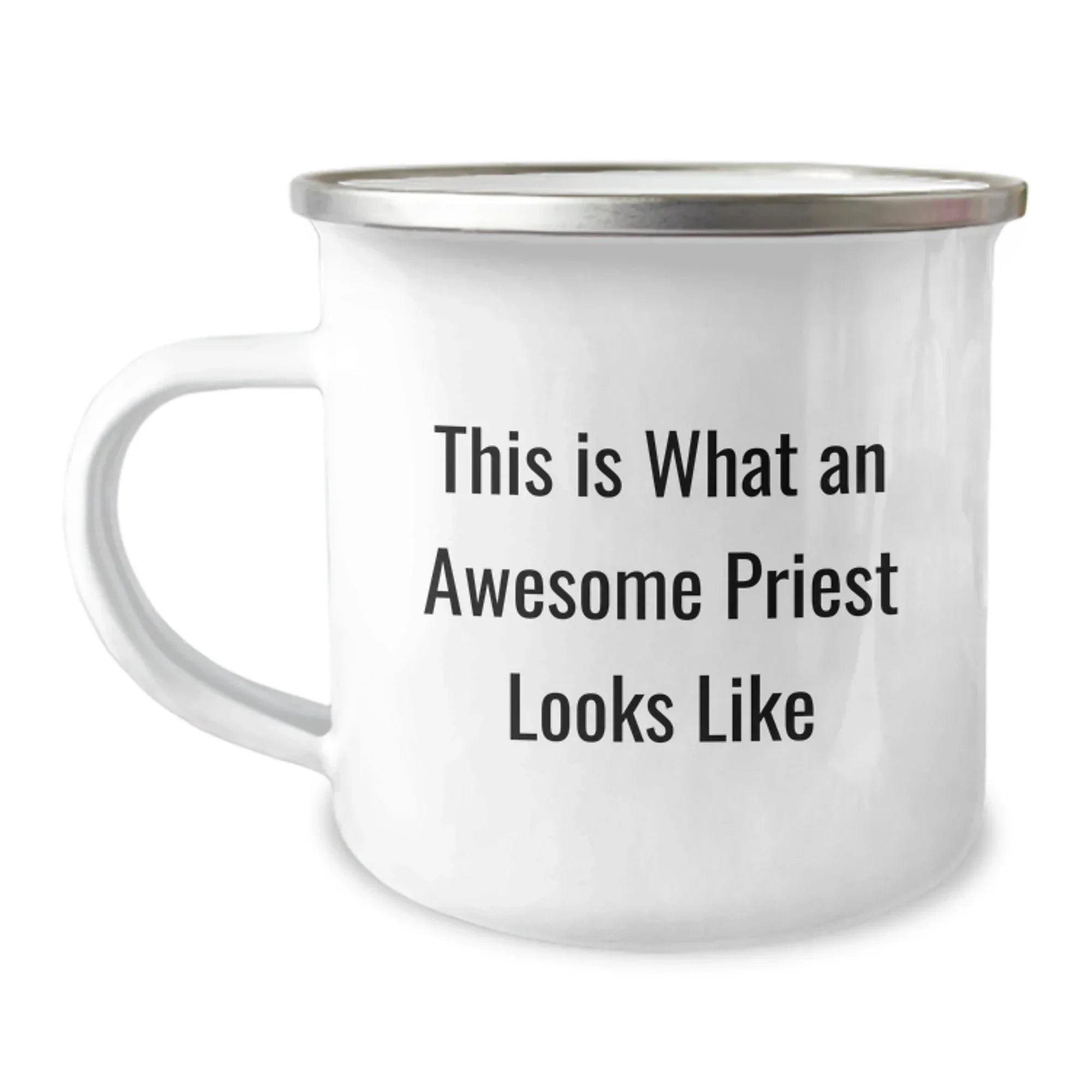 Funny Christmas Unique Gifts for Priest, This Is What An Awesome Priest Looks Like Camping Mug, Unique Gifts from Men to Priest