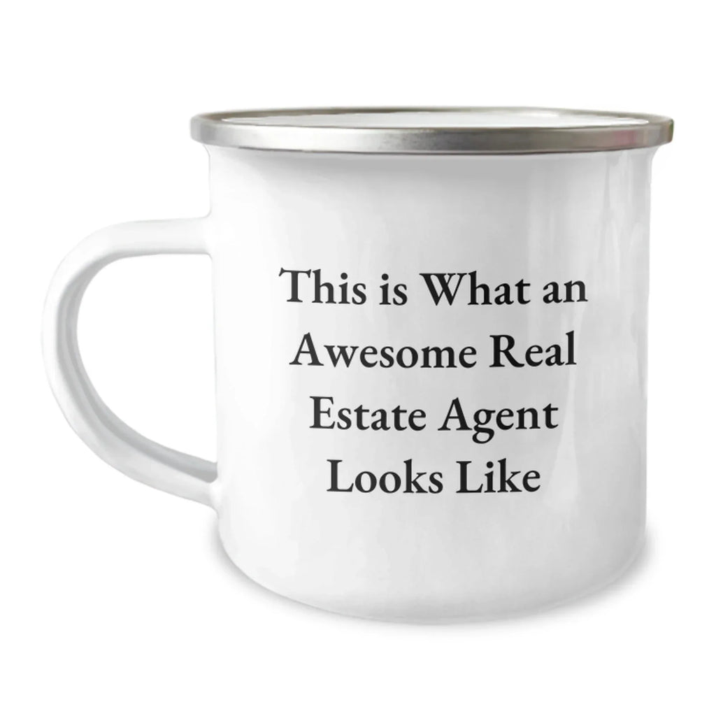 Gifts from Family, Friends, or Coworkers - Funny Real Estate Agent Camping Mug - Unique Christmas Unique Gifts for Real Estate Agents, Men, or Women