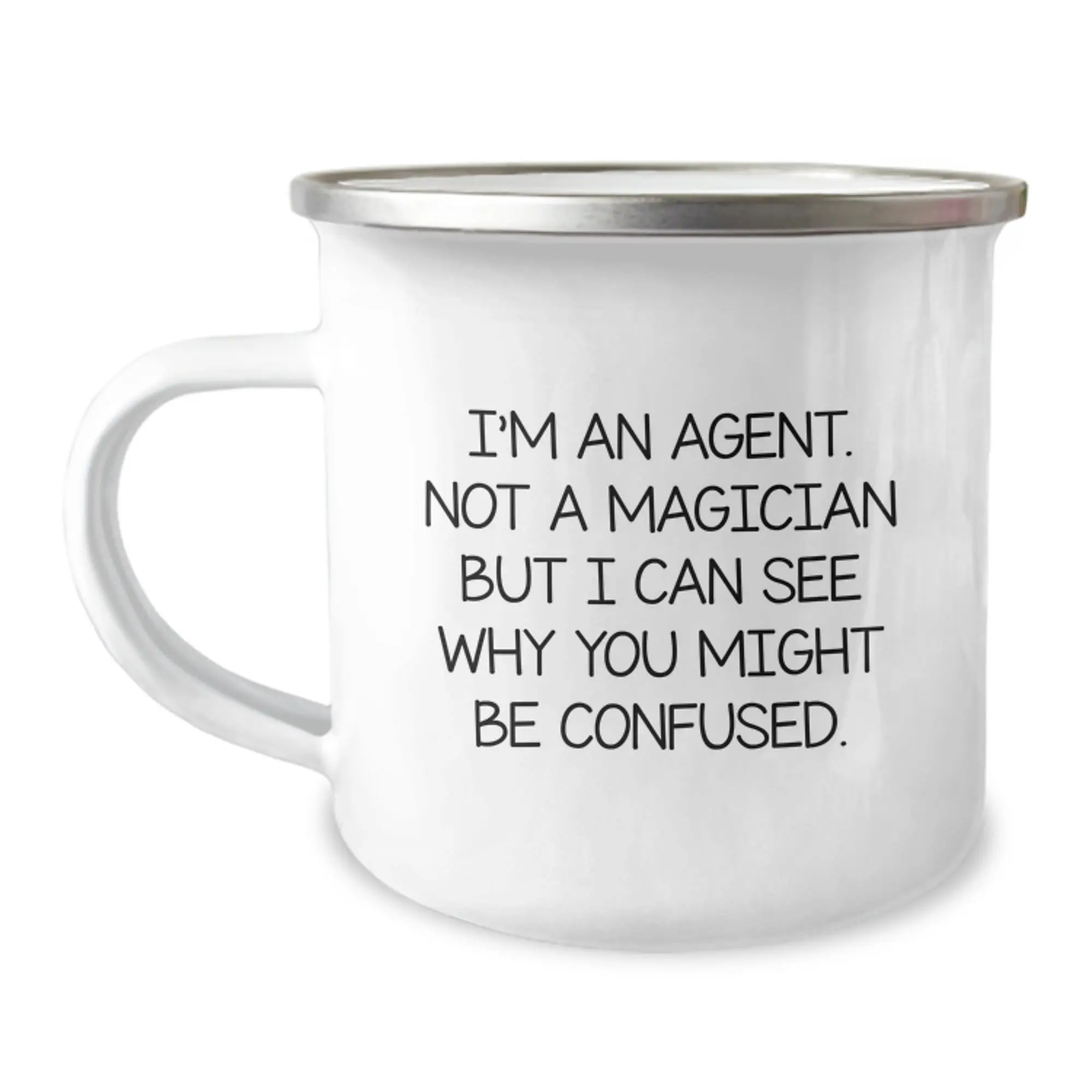 Unique Agent Gifts for Graduation - Funny Camping Mug from Friends - Image 1