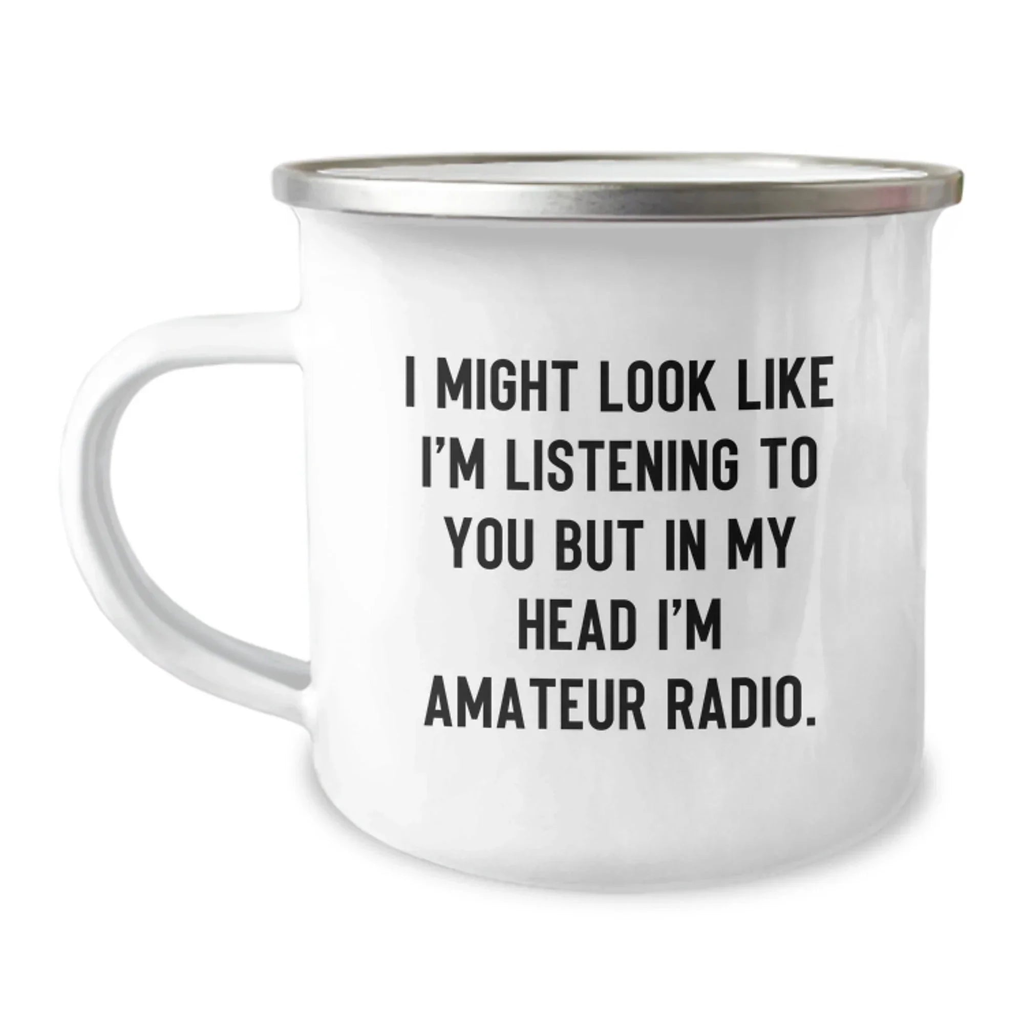 Funny Amateur Radio Gifts for Men - I Might Look Like I'm Listening To You But In My Head I'm Amateur Radio Christmas Unique Gifts from Family