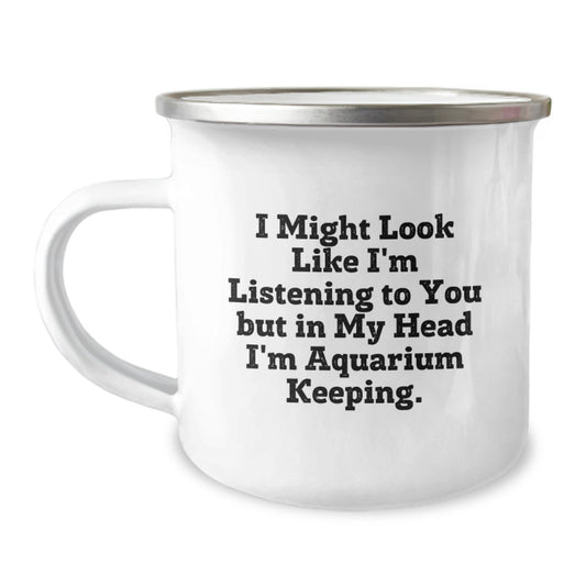 Funny Aquarium Keeping Gifts for Men, Unique Christmas Unique Gifts from Friends to Aquarium Keeping Enthusiasts, Funny Camping Mug - Image 1