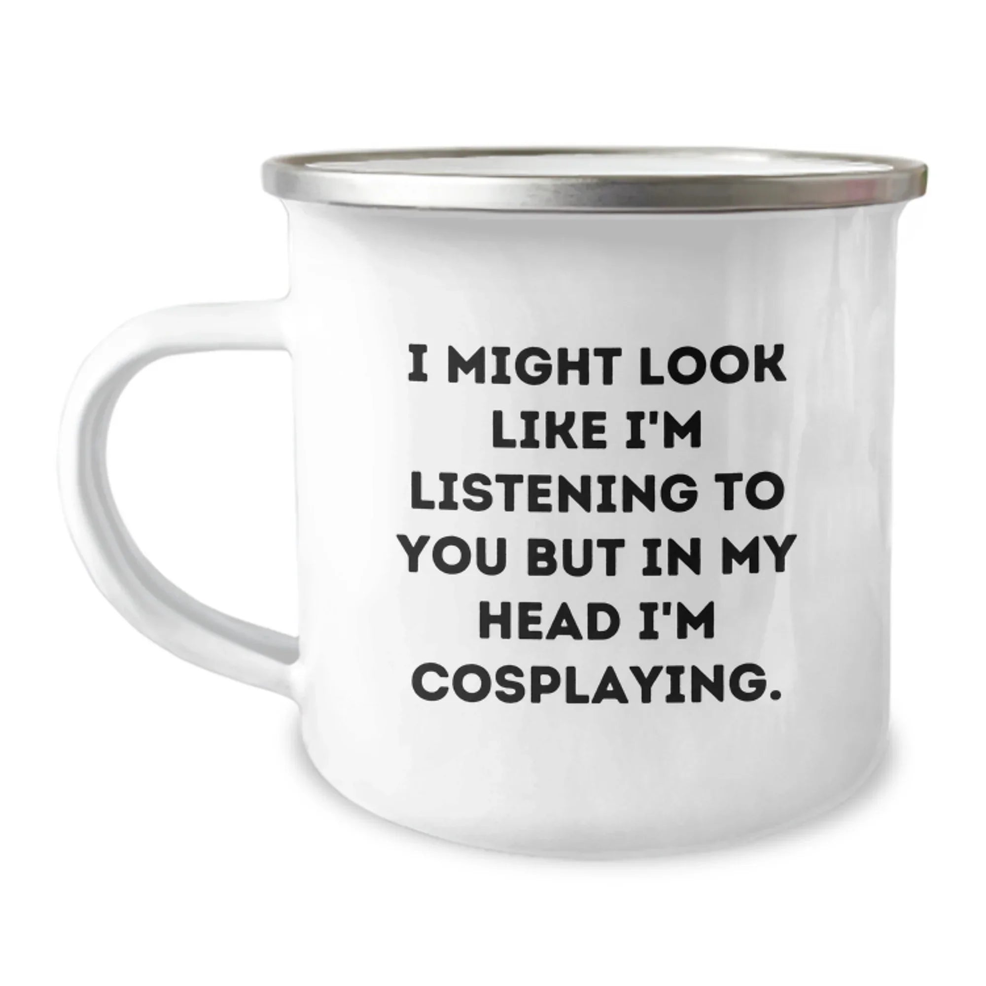 Gifts from Friends for Cosplaying Men and Women - Funny Camping Mug for Christmas Unique