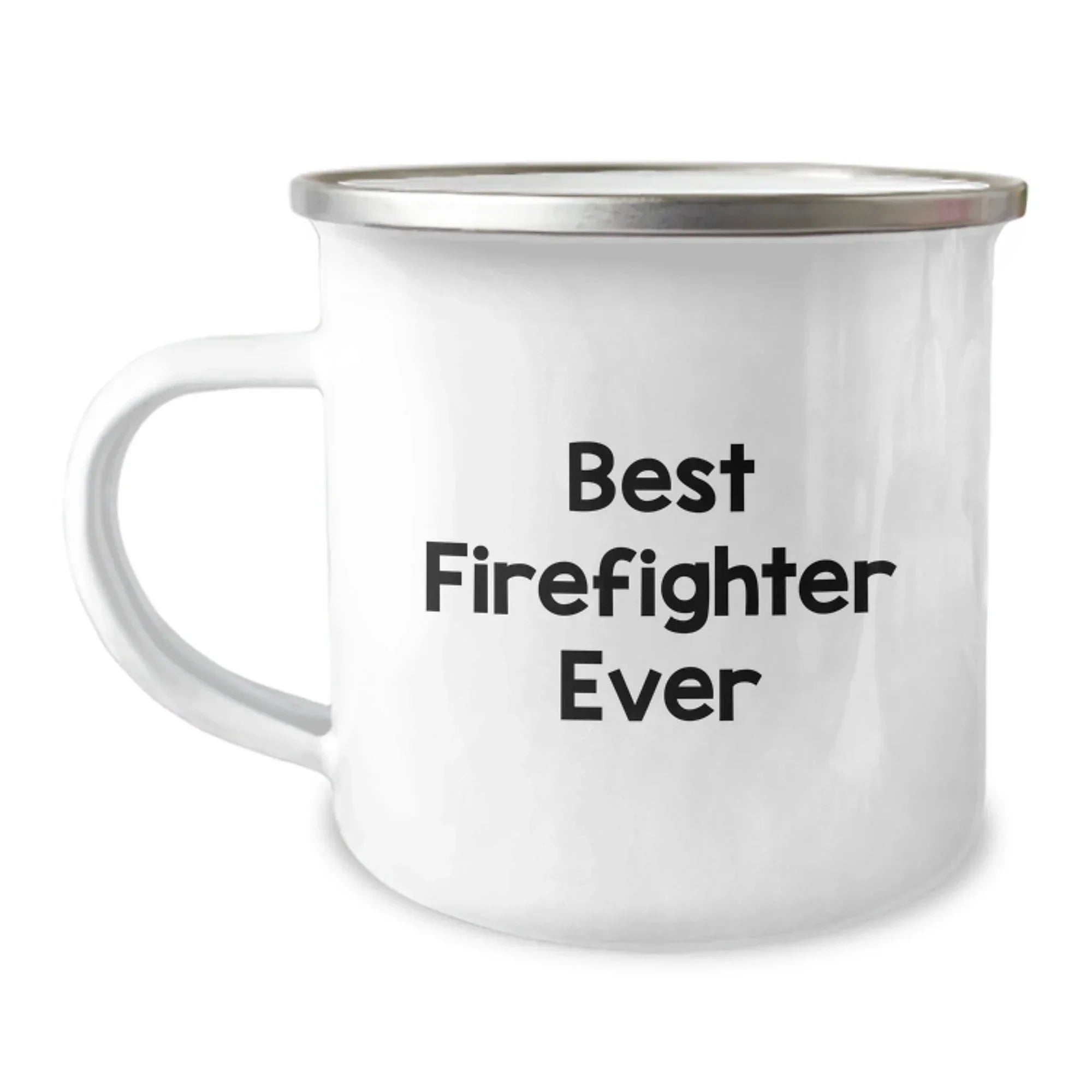 Funny Firefighter Gifts from Friends, Best Firefighter Ever Camping Mug for Men, Unique Christmas Memorable Presents for Firefighter