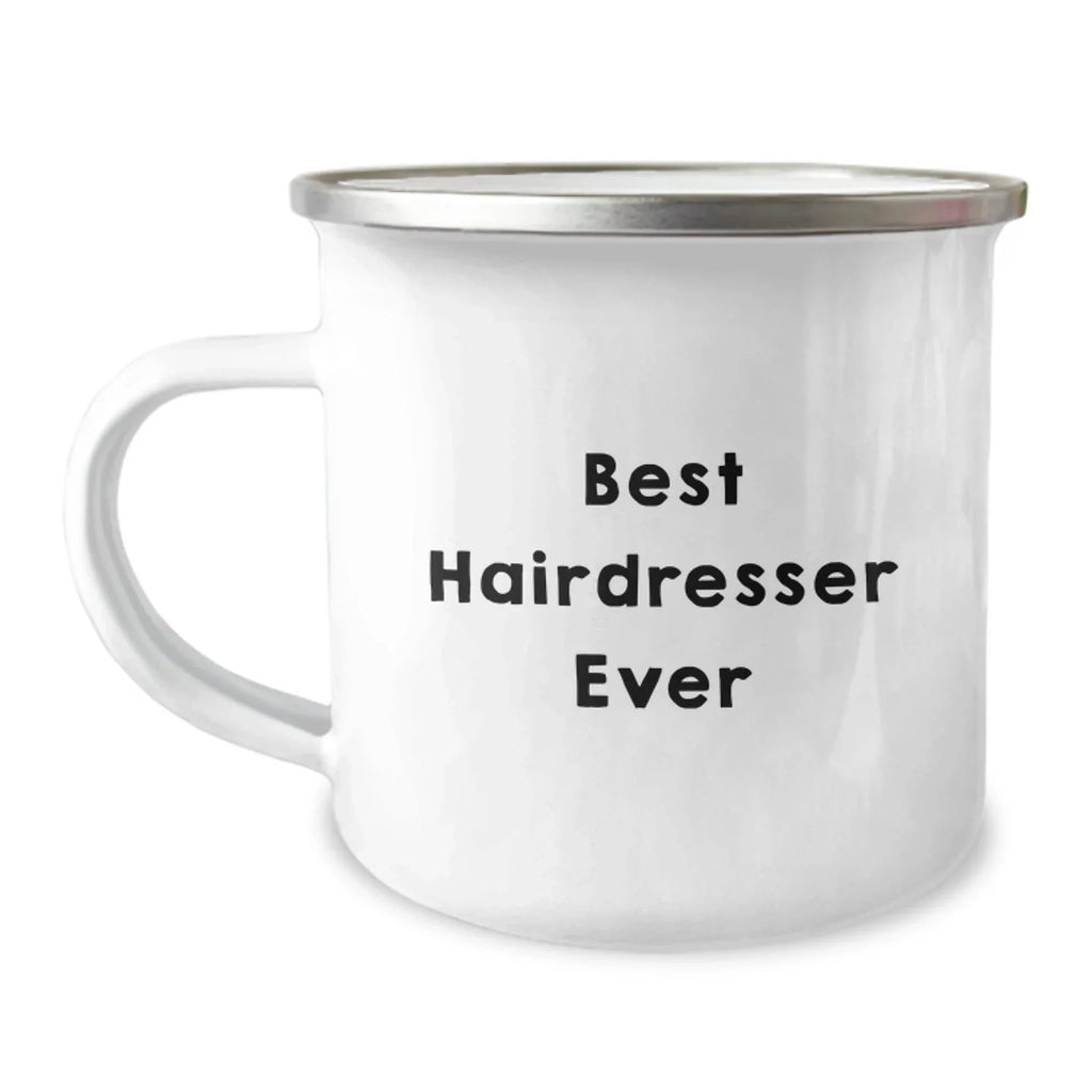 Funny Hairdresser Gifts from Friends for Best Hairdresser Ever Graduation Unique Gifts, Camping Mug for Hairdresser