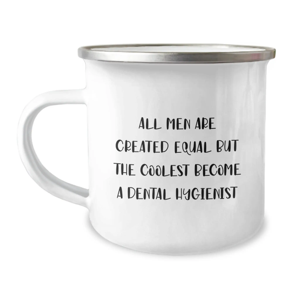 Dental Hygienist Keepsake Gift for Him - All Men Are Created Equal, But - Image 1