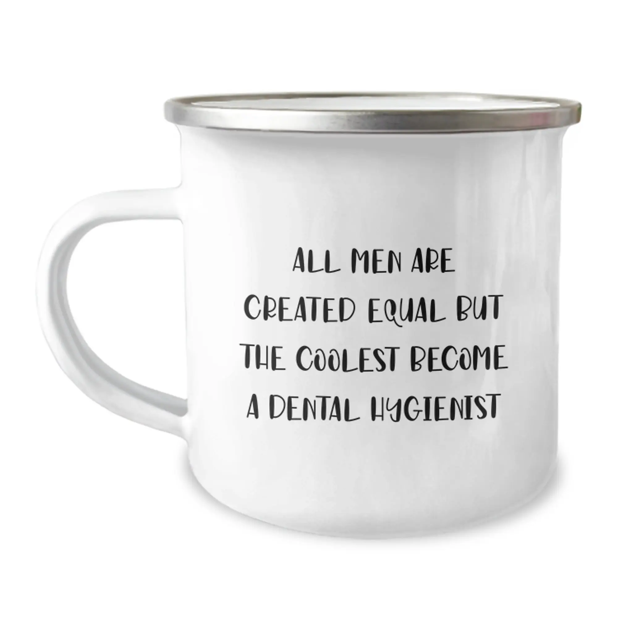 Dental Hygienist Keepsake Gift for Him - All Men Are Created Equal, But - Image 1