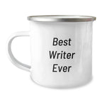 Funny Writer Gifts from Men to Writer Friends - Best Writer Ever Camping Mug, Christmas Unique Writing Mug, Funny Coffee Mug