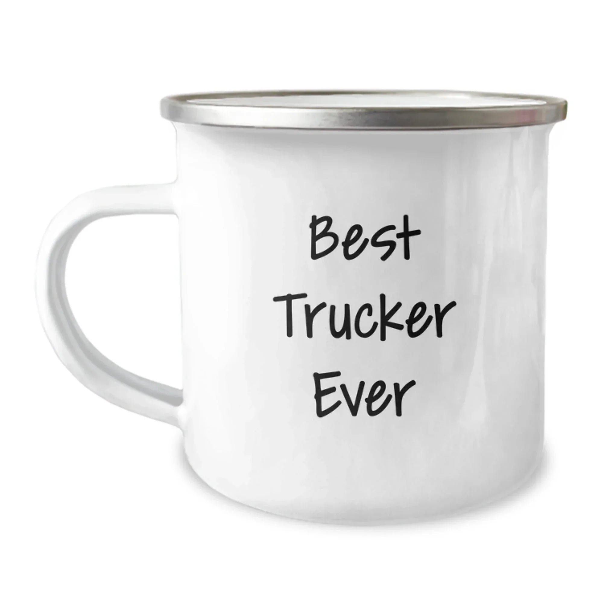 Funny Trucker Gifts from Family for Best Trucker Ever, Christmas Unique Trucker Mugs, Camping Trucker Mug