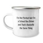 Funny School Bus Driver Gifts Christmas Camping Mug for School Bus Driver Friends from Family