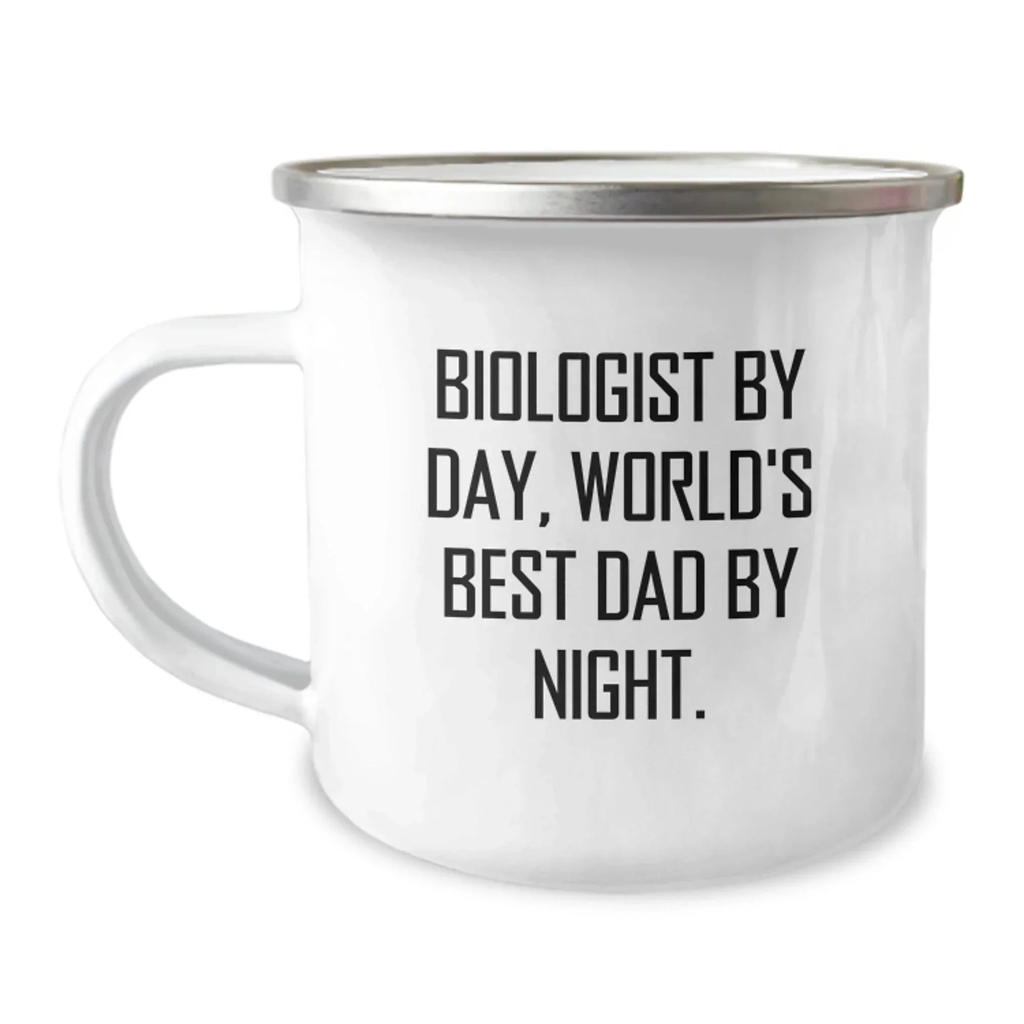 Funny Biologist Gifts, World's Best Dad by Night, Camping Mug for Men Graduation, Gifts from Dad, Perfect for Biologist