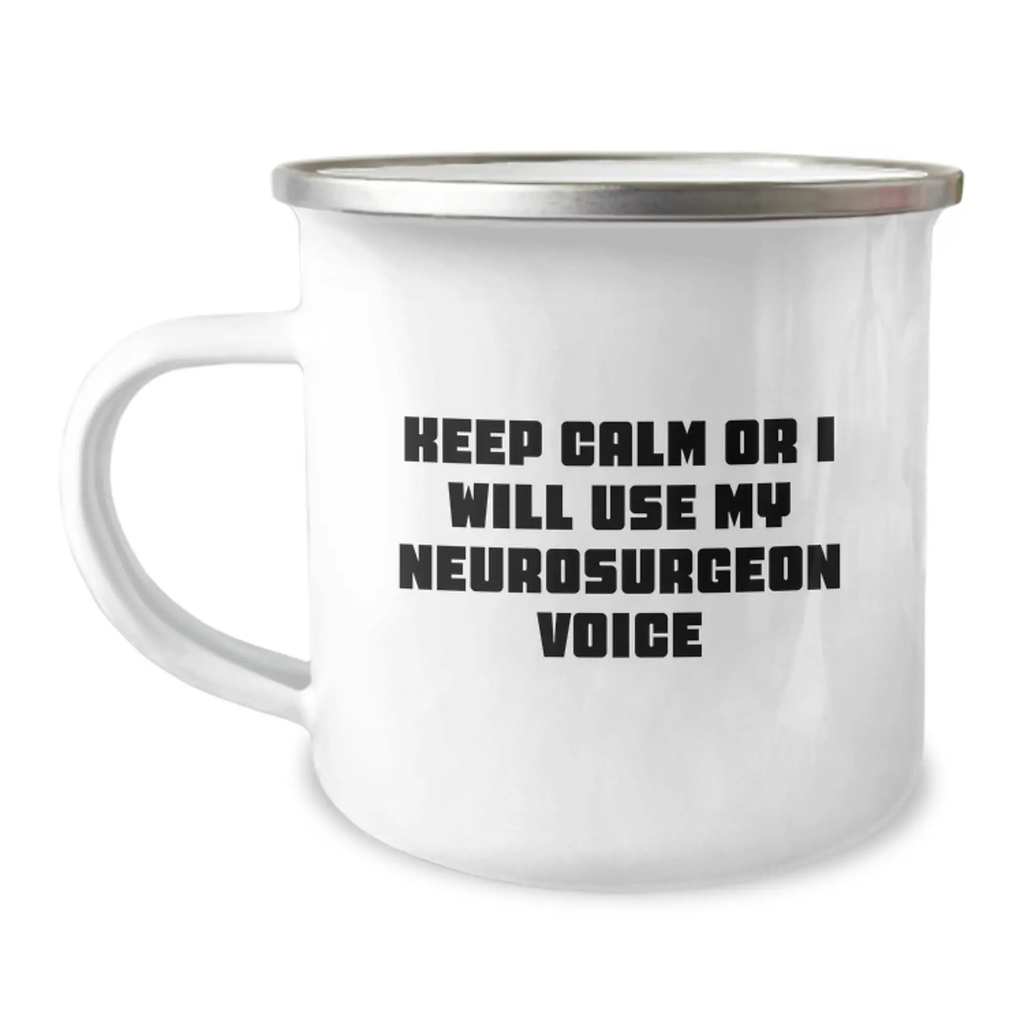 Birthday Gift for Her Neurosurgeon Camping Mug Present Surgical - Image 1
