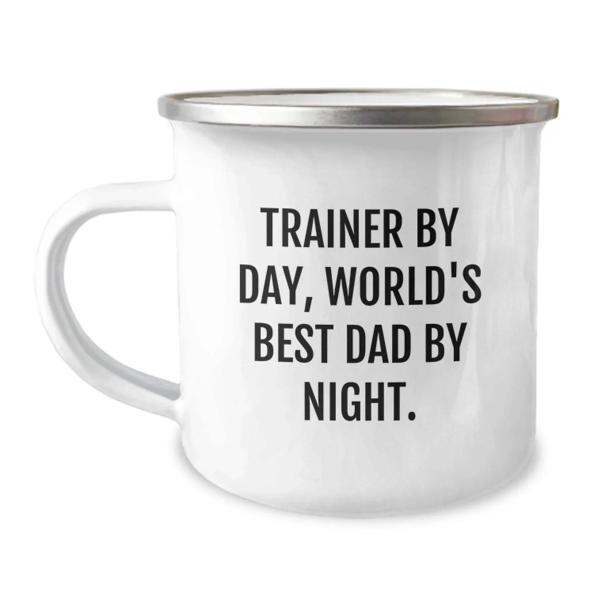 Funny Trainer Gifts from Men for Christmas Unique Trainer Camping Mugs - Trainer By Day World's Best Dad Night, Trainer Lover Mug, Trainer Dad