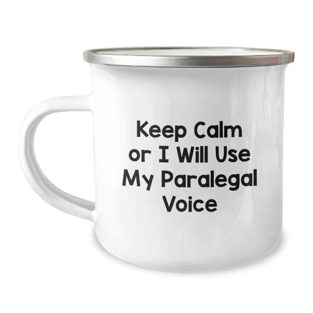 Christmas Gift for Her Keep Calm Paralegal Voice Camping Mug Present - Image 1