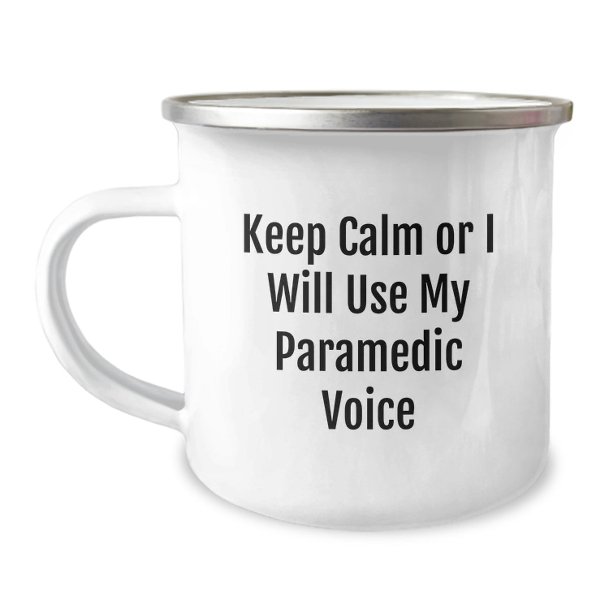 Christmas Gift for Her Keep Calm Paramedic Voice Camping Mug Present - Image 1