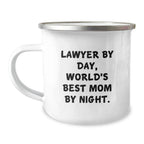Funny Lawyer Gifts for Men Christmas Unique Ideas from Mom Stainless Steel Camping Mug