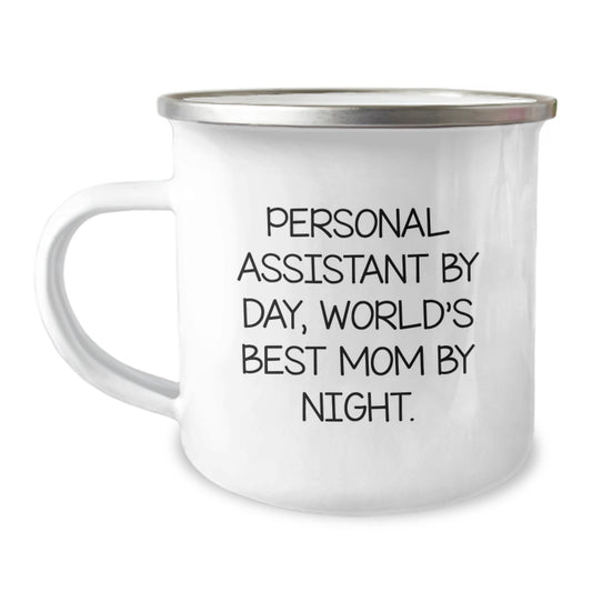 Personal Assistants Rock, Mom's Love Shines Bright - Funny Camping Mug Gifts from Friends to Personal Assistants - Image 1